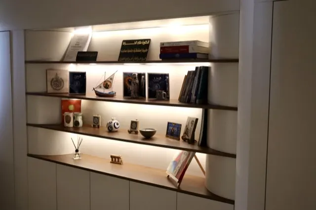 Détail d'aménagement et de décoration d'un cabinet médical en Tunisie